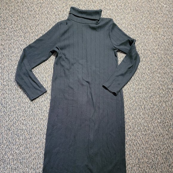 Wild Fable Long Sleeve Black Turtleneck MIDI Dress XXL - Picture 5 of 12
